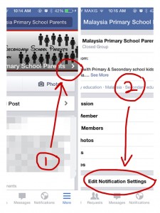 How To Edit Notifications For A FB Group Using The FB App On Smartphone Or Mobile