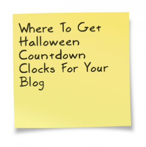 Where To Get Halloween Countdown Clocks For Your Blog